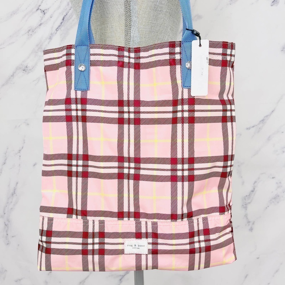Rag & Bone | Addison Plaid Carryall Tote - Picture 4 of 15